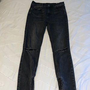 Free People black skinny jeans